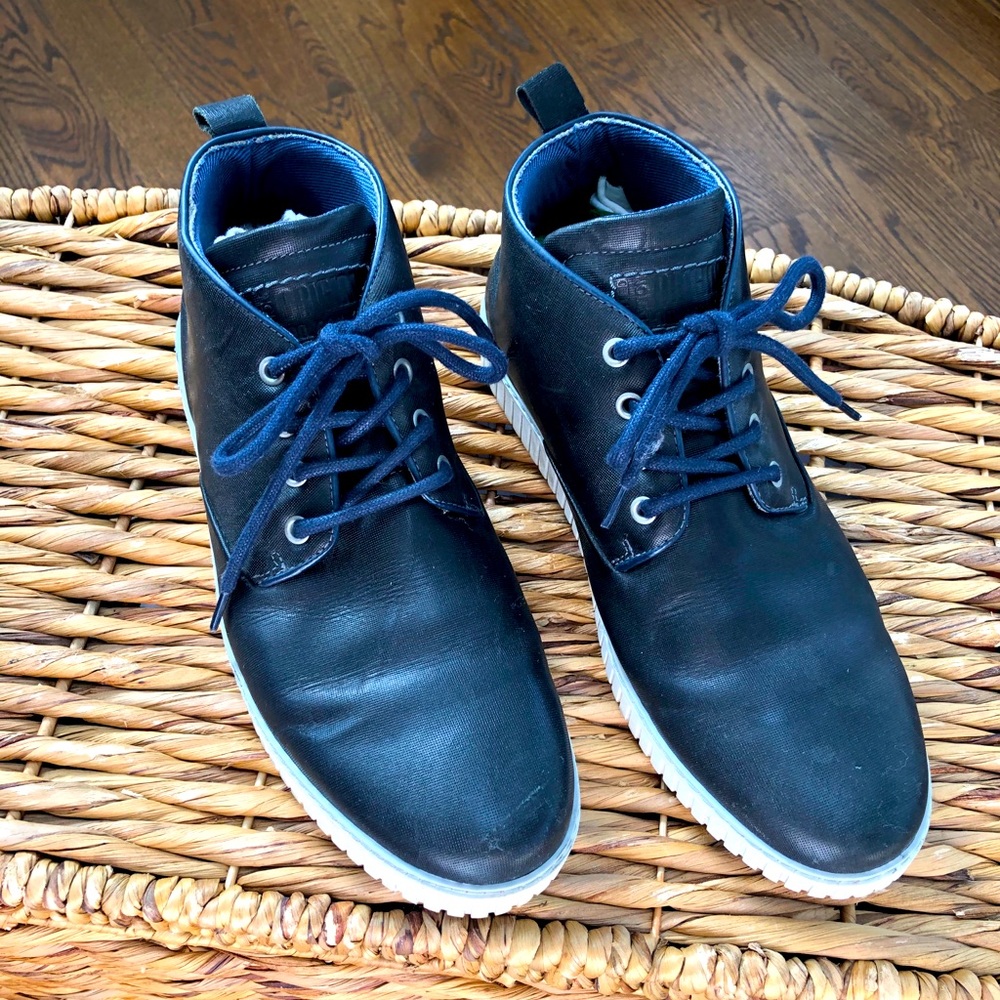 Dune London hi-top leather shoes